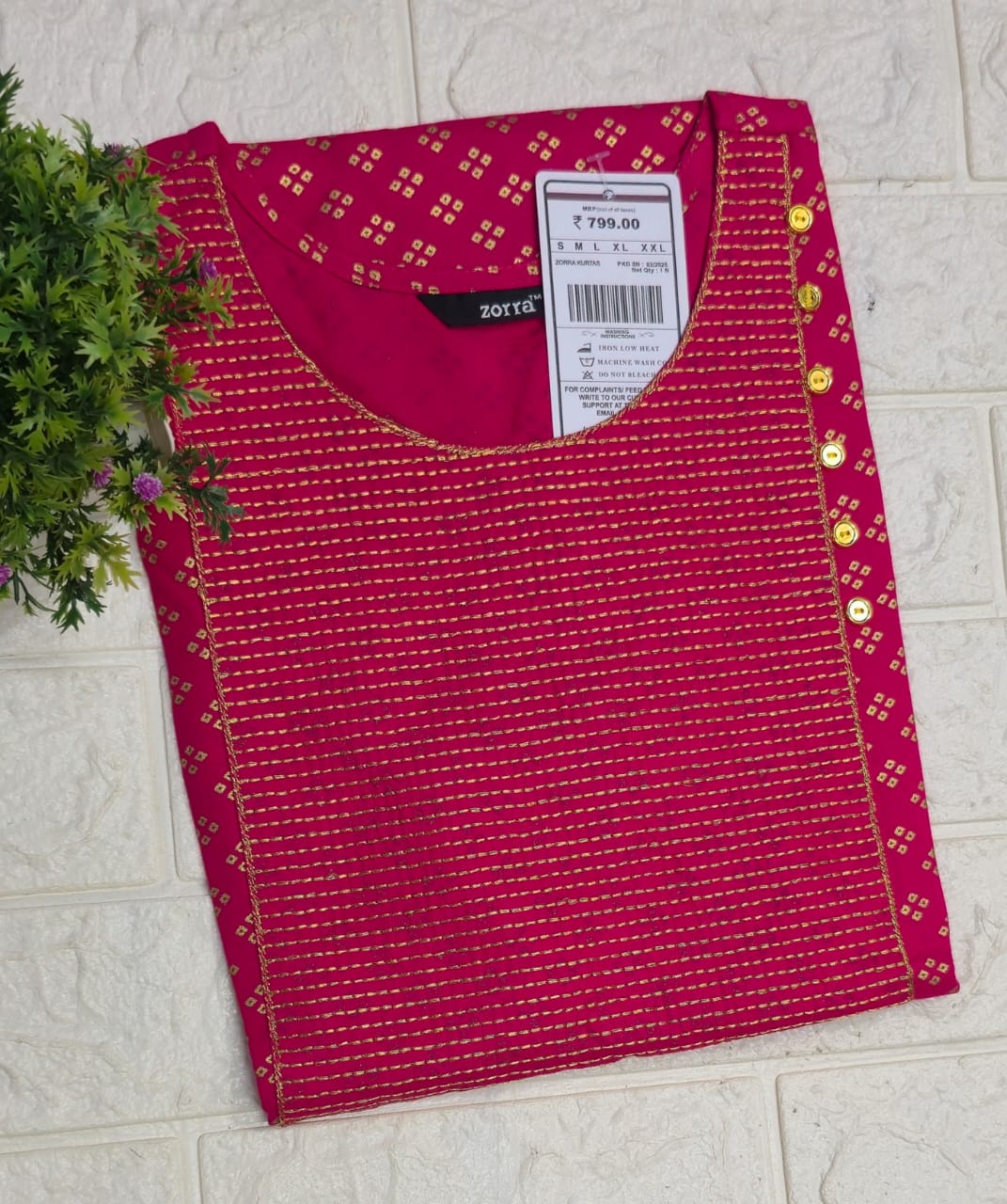 Zorra Embroidered Kurtis