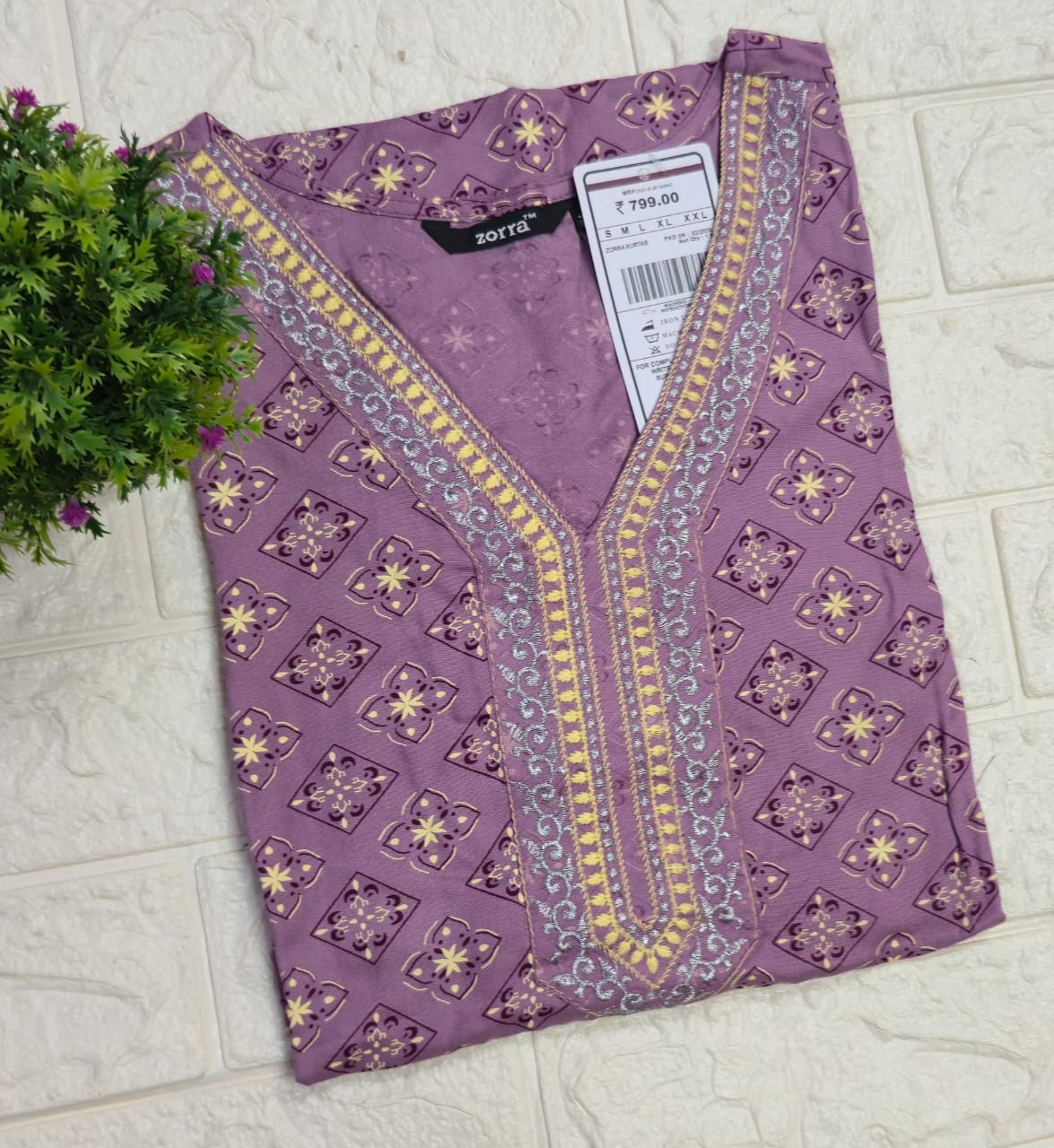 Zorra Embroidered Kurtis