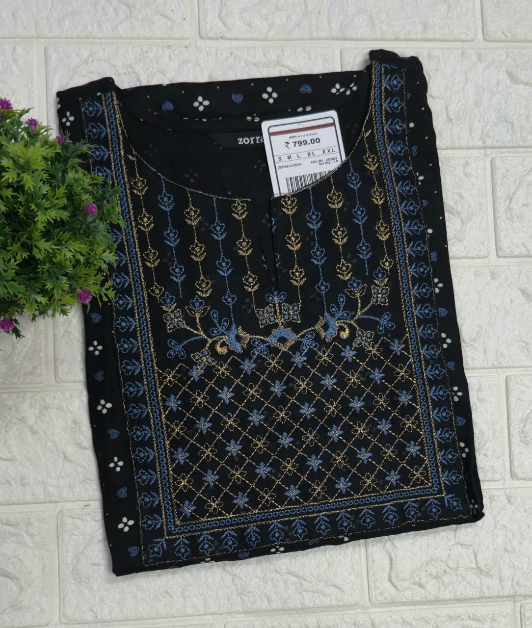 Zorra Embroidered Kurtis