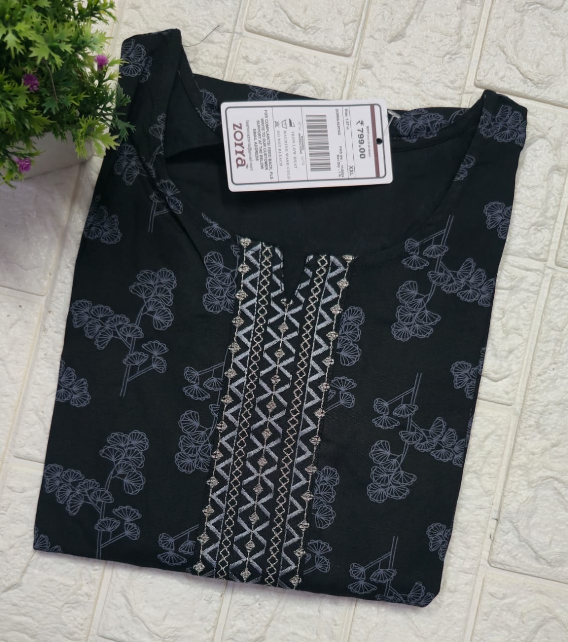 Zorra Embroidered Kurtis (3xl, 4xl & 5xl sizes)