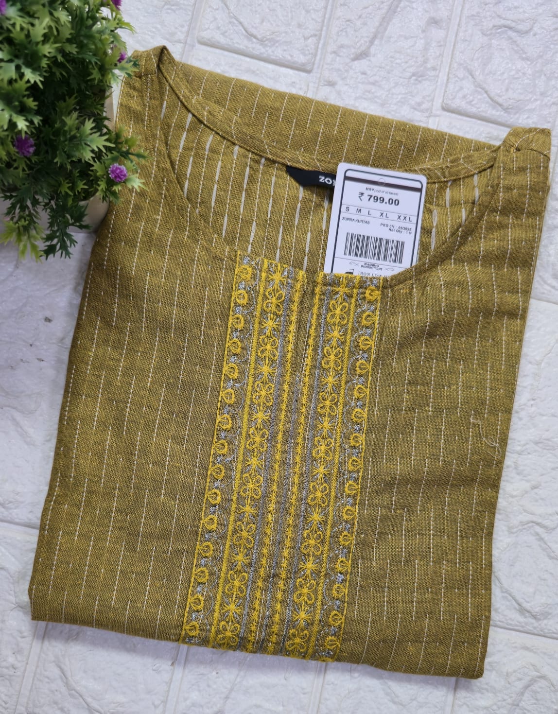 Zorra Embroidered Kurtis