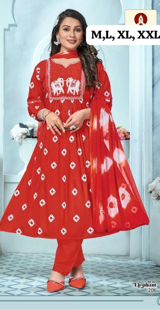 3pc anarkali set