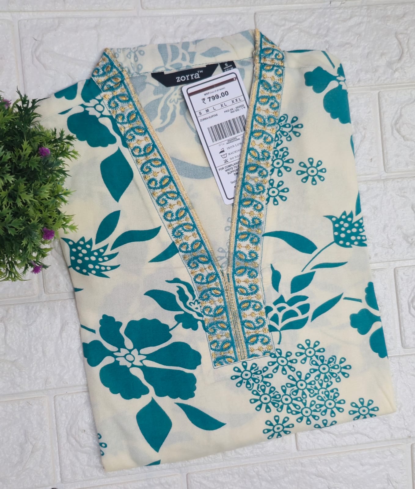 Zorra Embroidered Kurtis