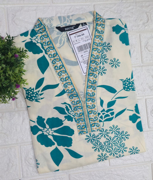 Zorra Embroidered Kurtis