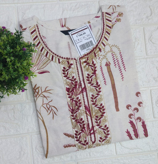 Zorra Embroidered Kurtis