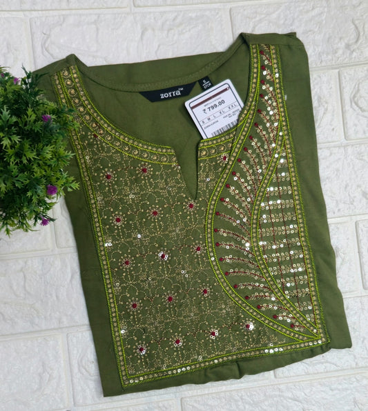 Zorra Embroidered Kurtis