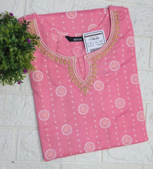 Zorra Embroidered Kurtis