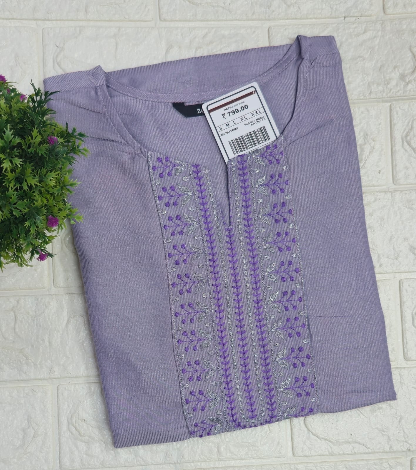 Zorra Embroidered Kurtis