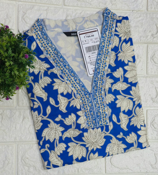 Zorra Embroidered Kurtis