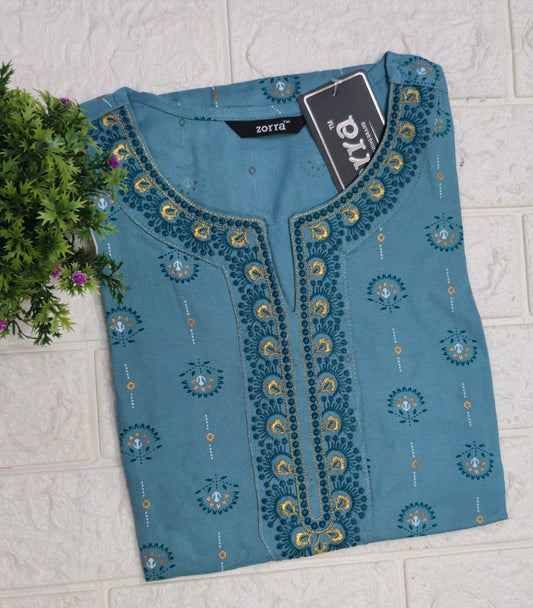 Zorra Embroidered Kurtis