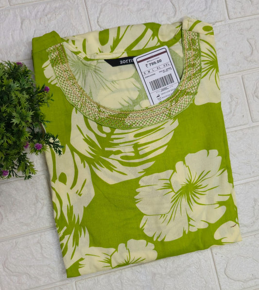 Zorra Embroidered Kurtis