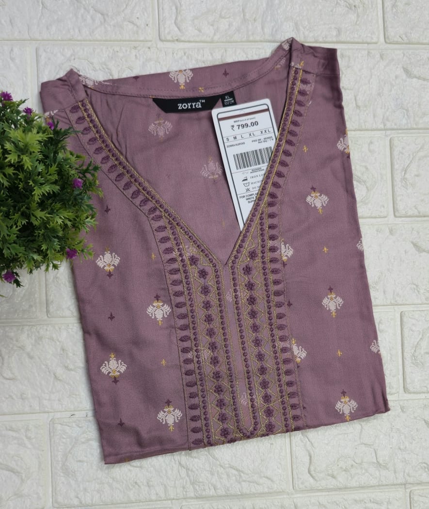 Zorra Embroidered Kurtis