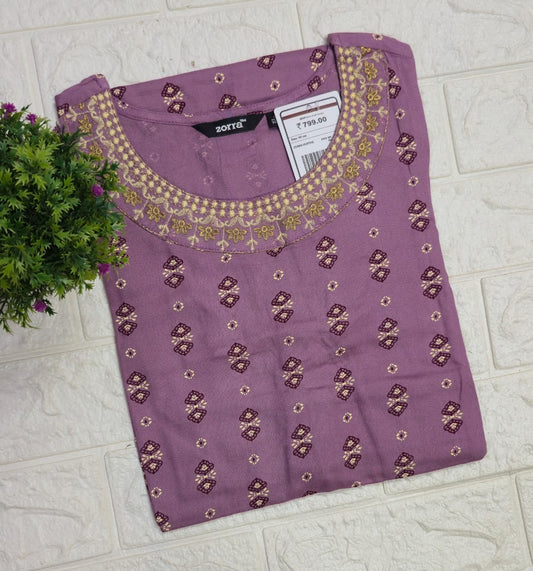 Zorra Embroidered Kurtis
