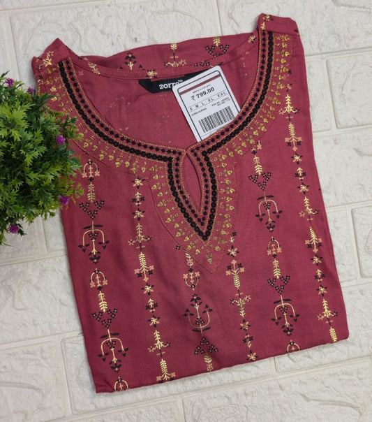 Zorra Embroidered Kurtis