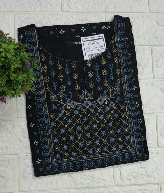 Zorra Embroidered Kurtis