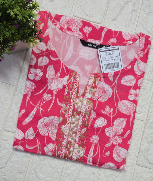 Zorra Embroidered Kurtis (3xl, 4xl & 5xl sizes)
