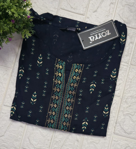 Zorra Embroidered Kurtis (3xl, 4xl & 5xl sizes)