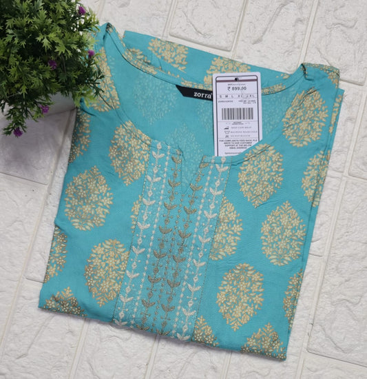 Zorra Embroidered Kurtis (3xl, 4xl & 5xl sizes)