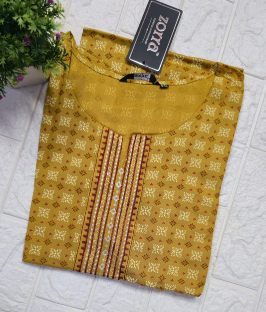 Zorra Embroidered Kurtis (3xl, 4xl & 5xl sizes)