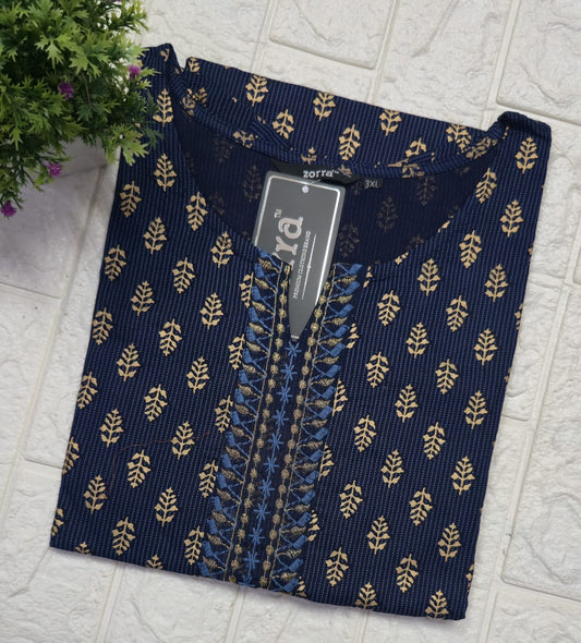 Zorra Embroidered Kurtis (3xl, 4xl & 5xl sizes)