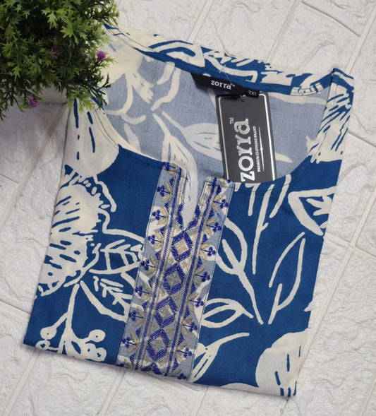 Zorra Embroidered Kurtis (3xl, 4xl & 5xl sizes)