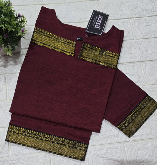 Chettinad Cotton Straight cut Kurti
