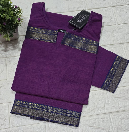 Chettinad Cotton Straight cut Kurti