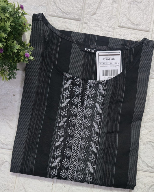 Zorra Embroidered Kurtis