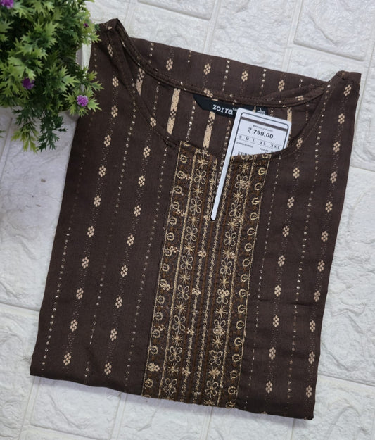 Zorra Embroidered Kurtis