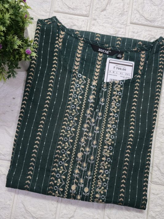 Zorra Embroidered Kurtis