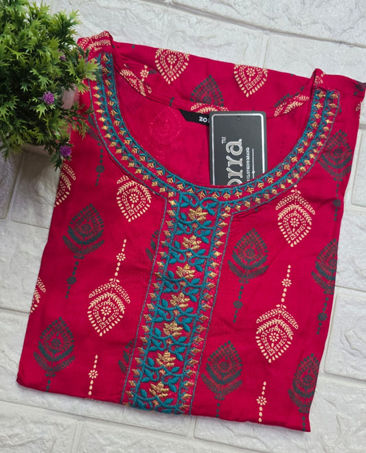 Zorra Embroidered Kurtis