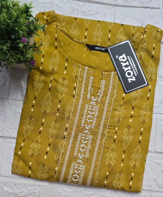 Zorra Embroidered Kurtis