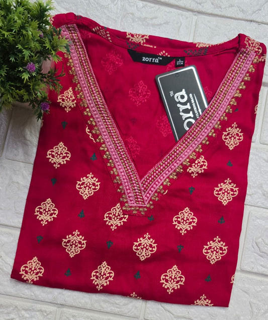 Zorra Embroidered Kurtis