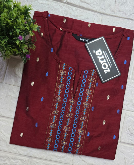 Zorra Embroidered Kurtis