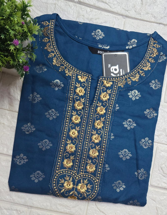 Zorra Embroidered Kurtis