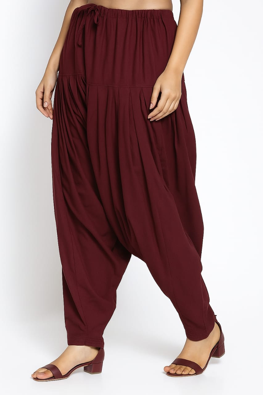 Cotton poplin fabric Patiala Pant