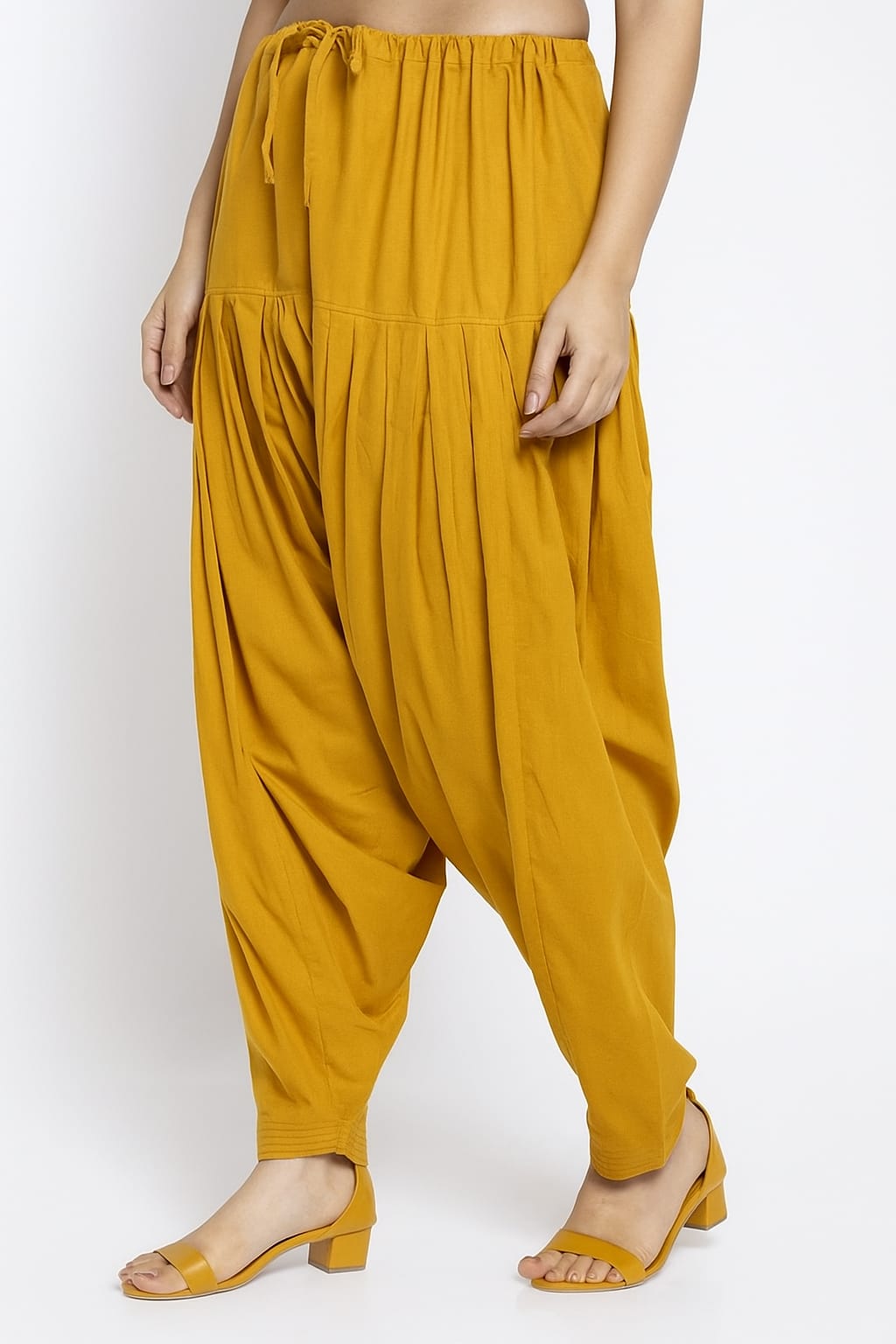 Cotton poplin fabric Patiala Pant