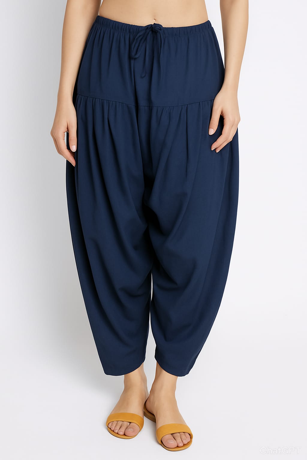 Cotton poplin fabric Patiala Pant