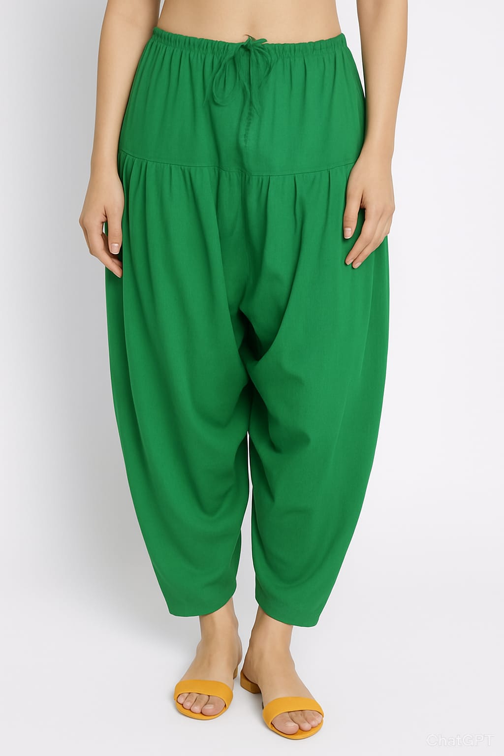 Cotton poplin fabric Patiala Pant