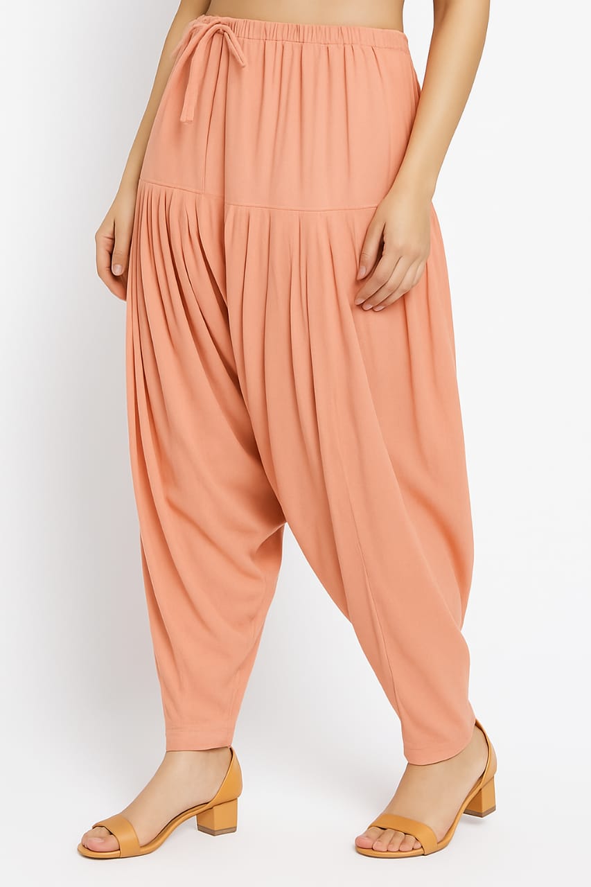 Cotton poplin fabric Patiala Pant
