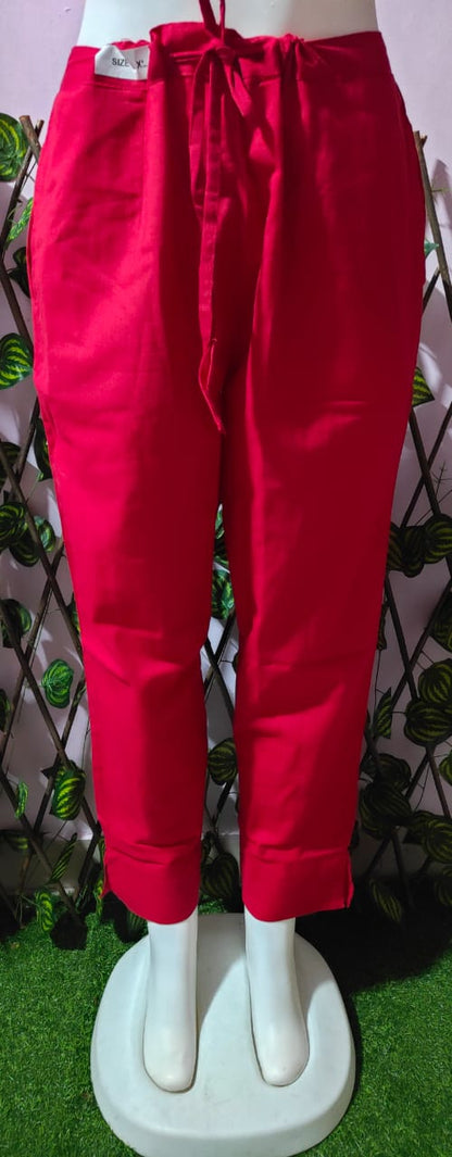 Cotton linen kurti pant