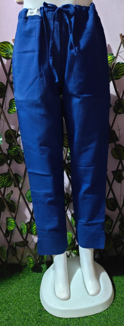 Cotton linen kurti pant