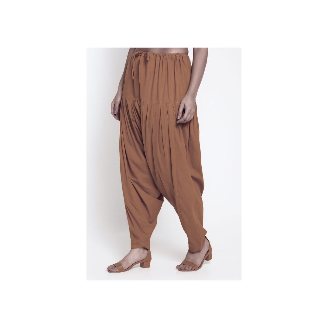 Cotton poplin fabric Patiala Pant