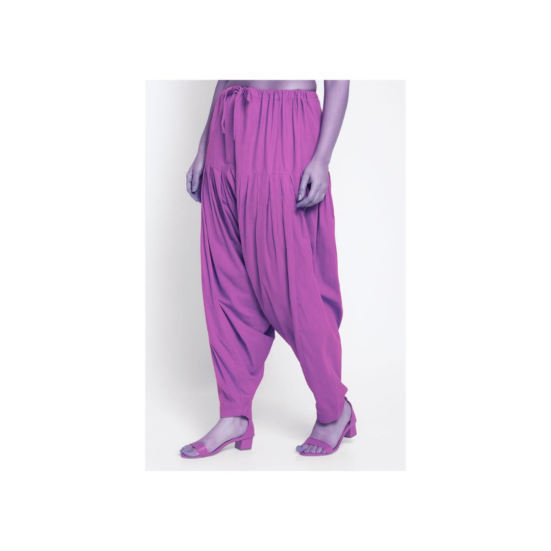 Cotton poplin fabric Patiala Pant