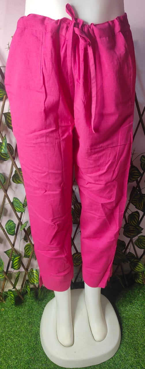 Cotton linen kurti pant