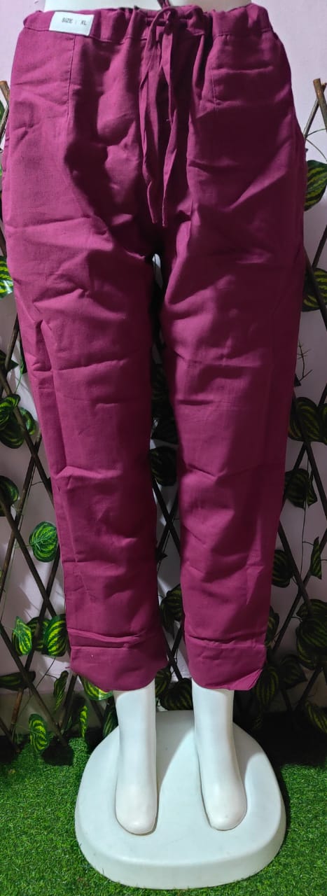 Cotton linen kurti pant